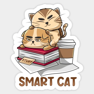 Smart Cat Sticker